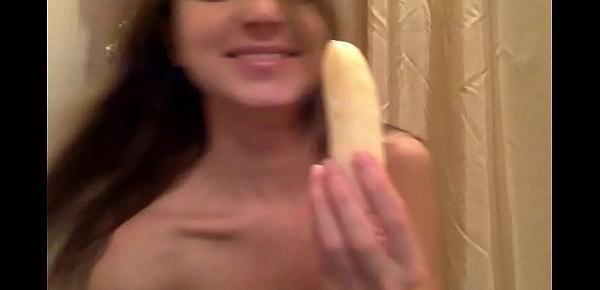  Gina Gerson blowjob banana